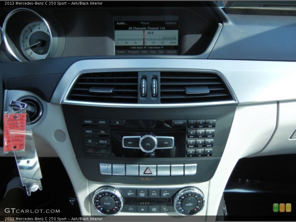 Ash/Black Interior Controls for the 2013 Mercedes-Benz C 250 Sport #77486945