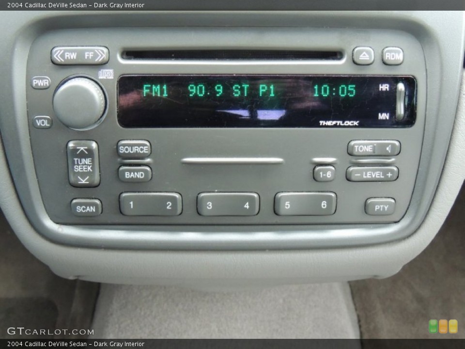 Dark Gray Interior Audio System for the 2004 Cadillac DeVille Sedan #77487211