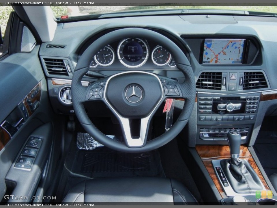 Black Interior Dashboard for the 2013 Mercedes-Benz E 550 Cabriolet #77487668