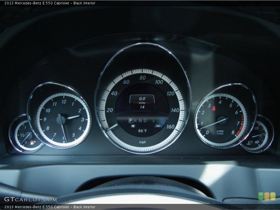 Black Interior Gauges for the 2013 Mercedes-Benz E 550 Cabriolet #77487690