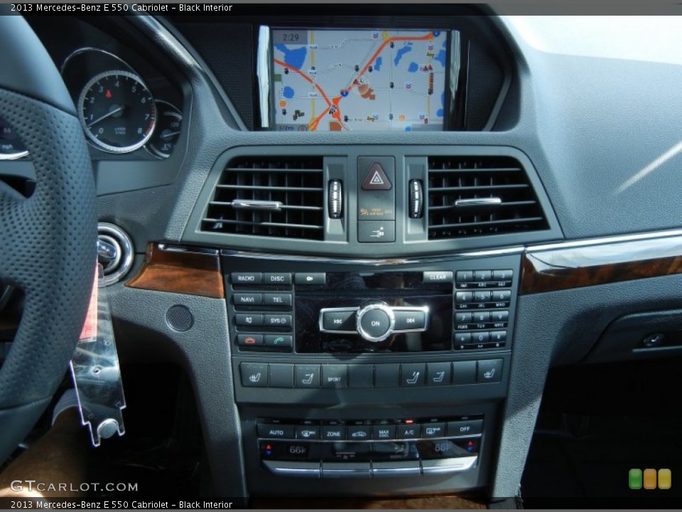 Black Interior Controls for the 2013 Mercedes-Benz E 550 Cabriolet #77487728