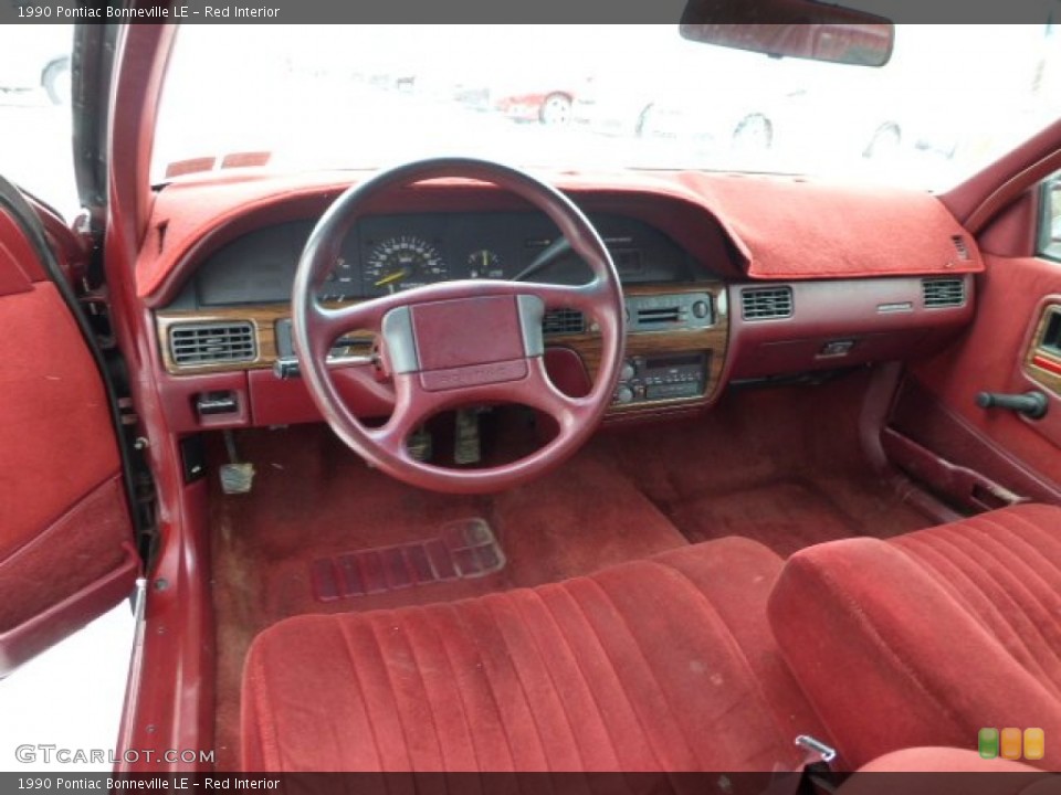 Red 1990 Pontiac Bonneville Interiors