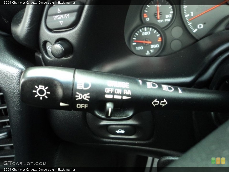 Black Interior Controls for the 2004 Chevrolet Corvette Convertible #77487775