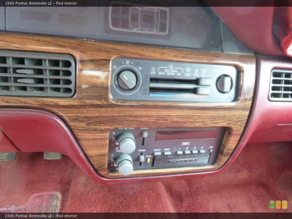 Red Interior Controls for the 1990 Pontiac Bonneville LE #77487795