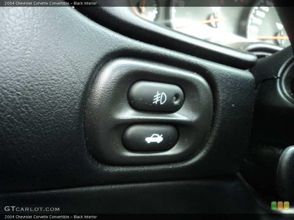 Black Interior Controls for the 2004 Chevrolet Corvette Convertible #77487797