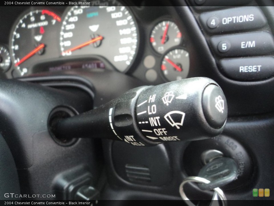 Black Interior Controls for the 2004 Chevrolet Corvette Convertible #77487842