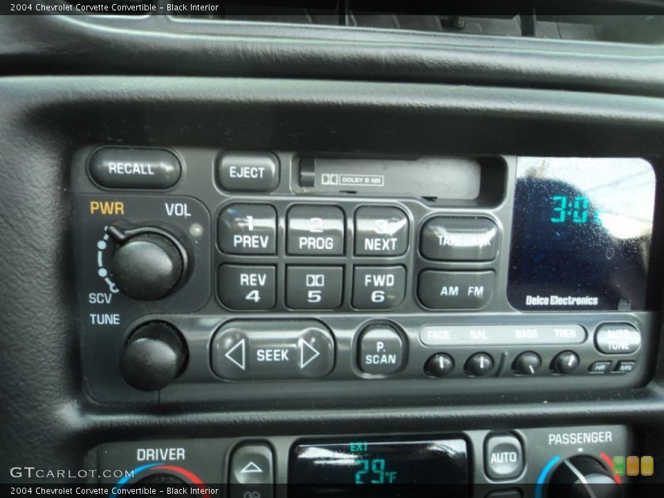Black Interior Audio System for the 2004 Chevrolet Corvette Convertible #77487890