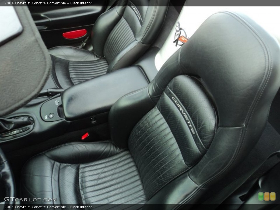 Black Interior Front Seat for the 2004 Chevrolet Corvette Convertible #77488031