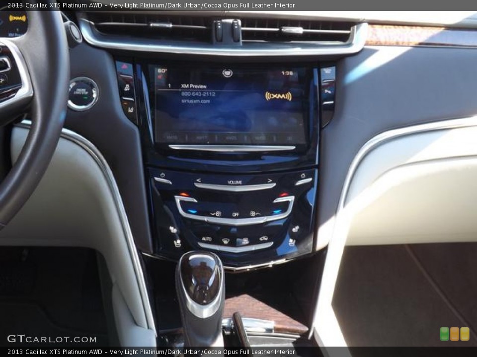 Very Light Platinum/Dark Urban/Cocoa Opus Full Leather Interior Controls for the 2013 Cadillac XTS Platinum AWD #77488049