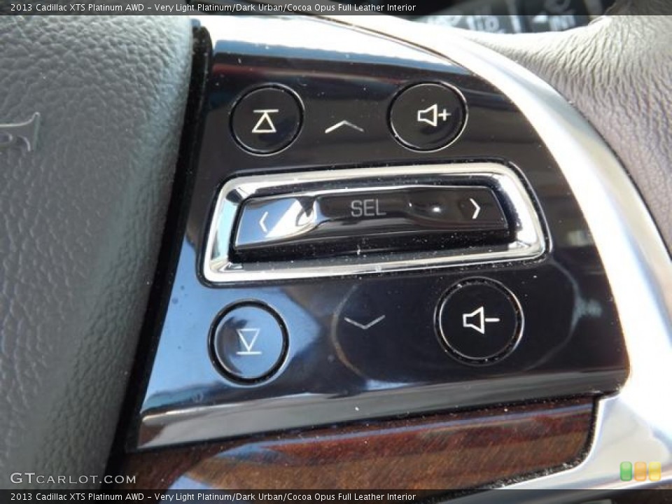 Very Light Platinum/Dark Urban/Cocoa Opus Full Leather Interior Controls for the 2013 Cadillac XTS Platinum AWD #77488097