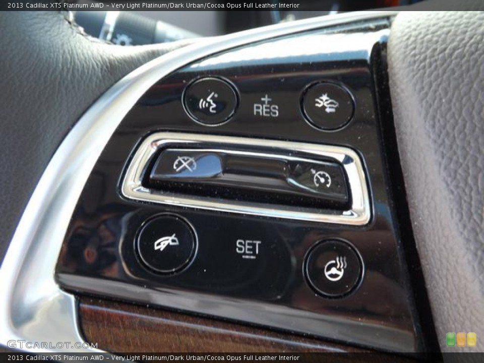 Very Light Platinum/Dark Urban/Cocoa Opus Full Leather Interior Controls for the 2013 Cadillac XTS Platinum AWD #77488112