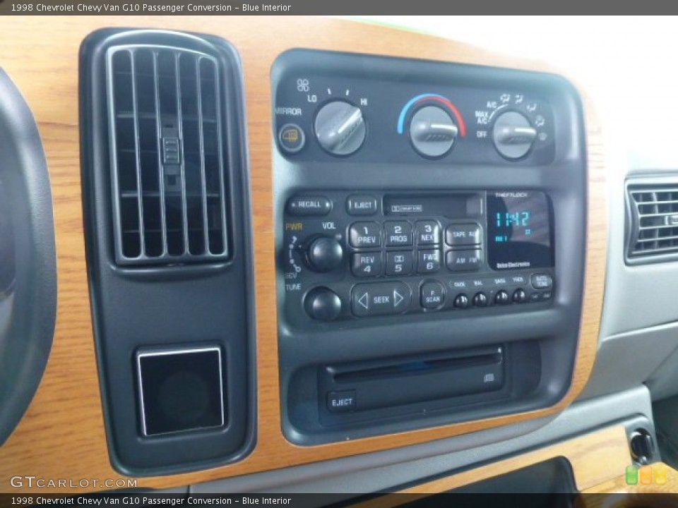 Blue Interior Controls for the 1998 Chevrolet Chevy Van G10 Passenger Conversion #77488208
