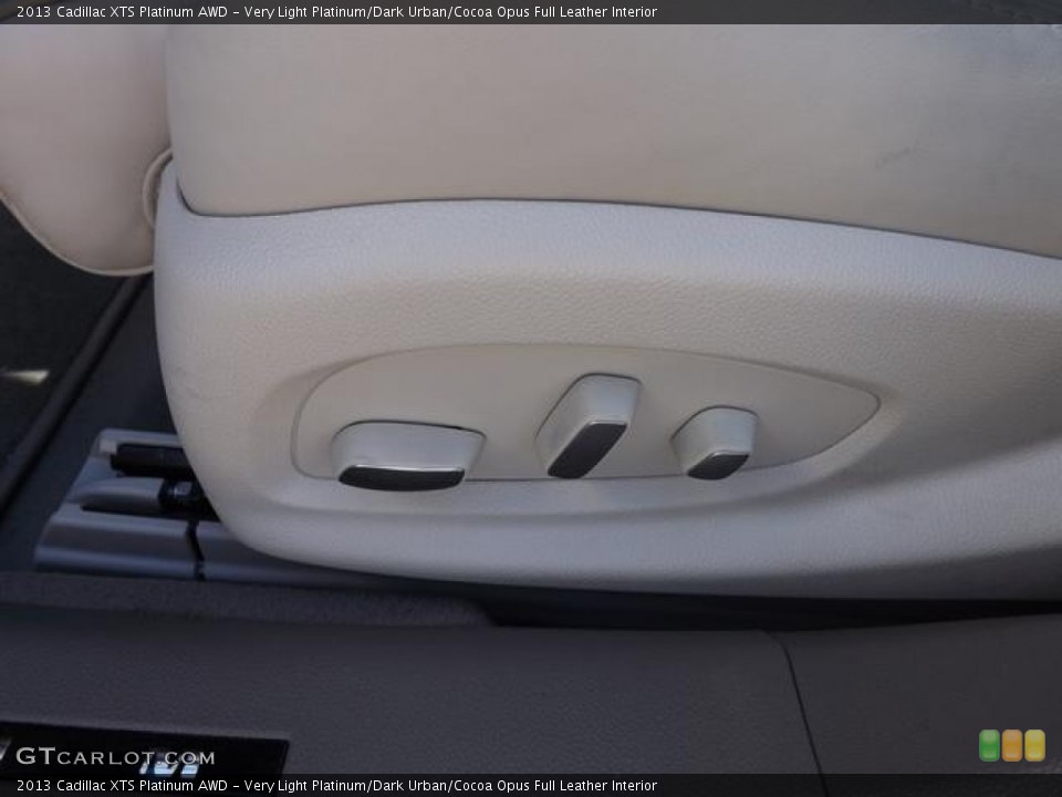 Very Light Platinum/Dark Urban/Cocoa Opus Full Leather Interior Controls for the 2013 Cadillac XTS Platinum AWD #77488289