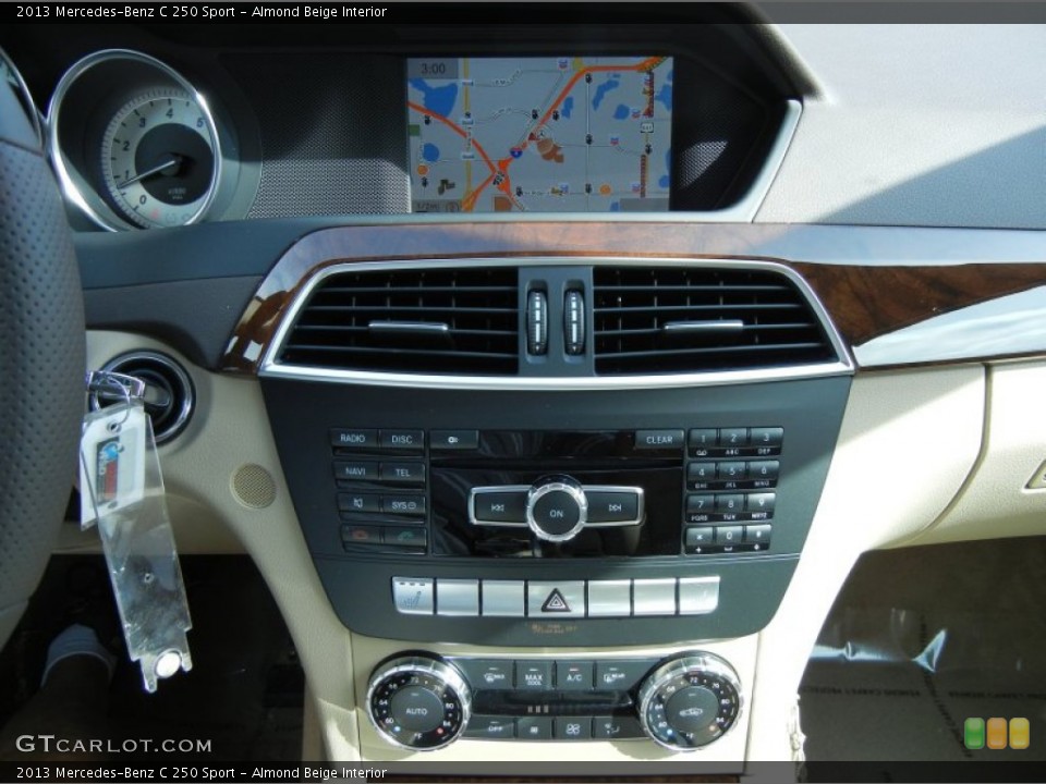 Almond Beige Interior Controls for the 2013 Mercedes-Benz C 250 Sport #77488484