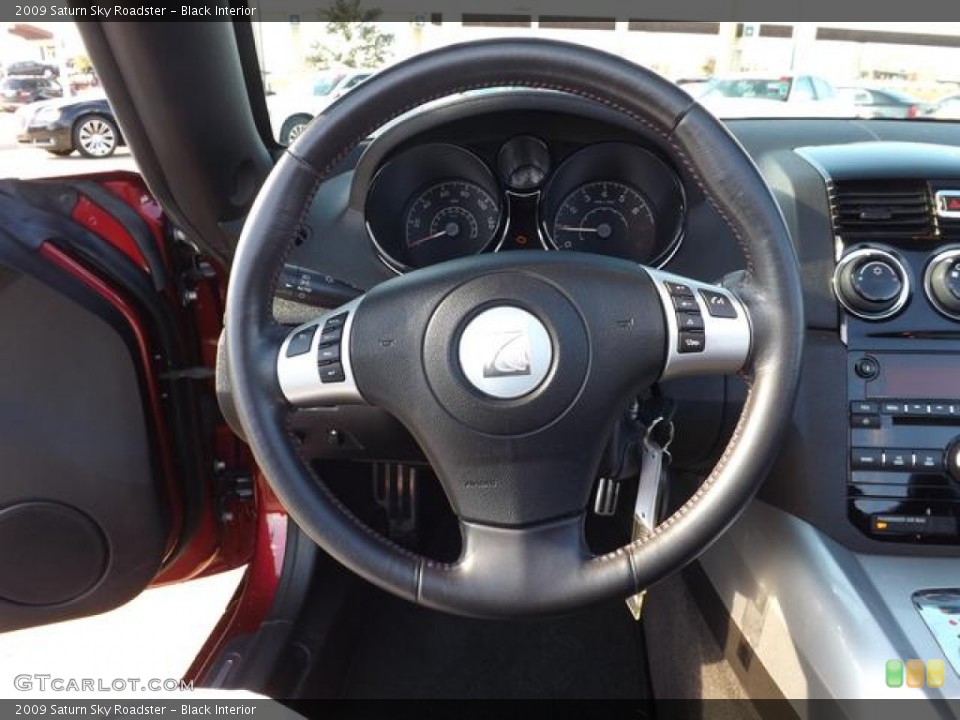 Black Interior Steering Wheel for the 2009 Saturn Sky Roadster #77489525