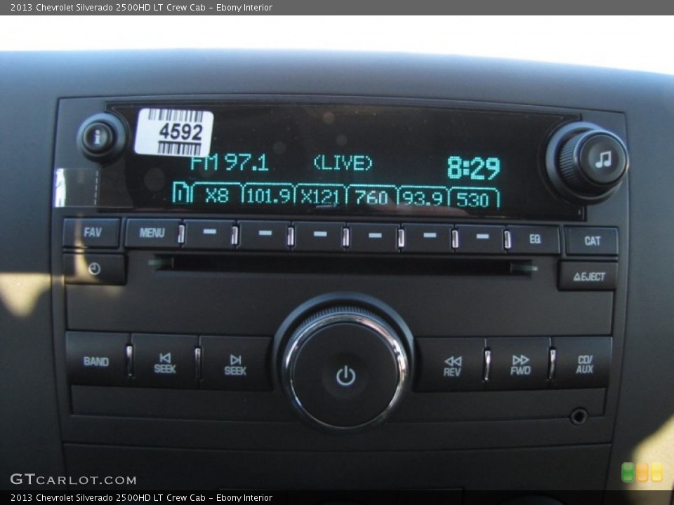 Ebony Interior Audio System for the 2013 Chevrolet Silverado 2500HD LT Crew Cab #77490301
