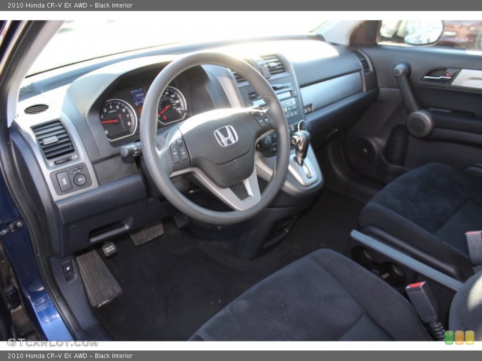 Black Interior Prime Interior for the 2010 Honda CR-V EX AWD #77491517