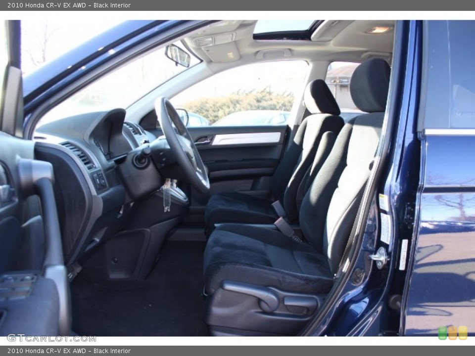 Black Interior Front Seat for the 2010 Honda CR-V EX AWD #77491542