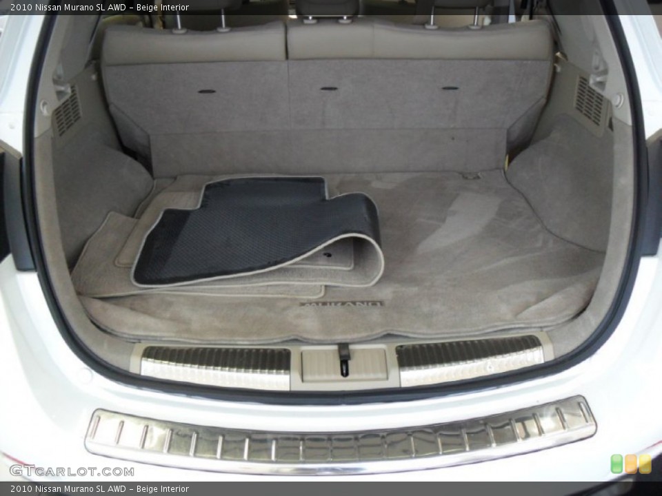 Beige Interior Trunk for the 2010 Nissan Murano SL AWD #77492373