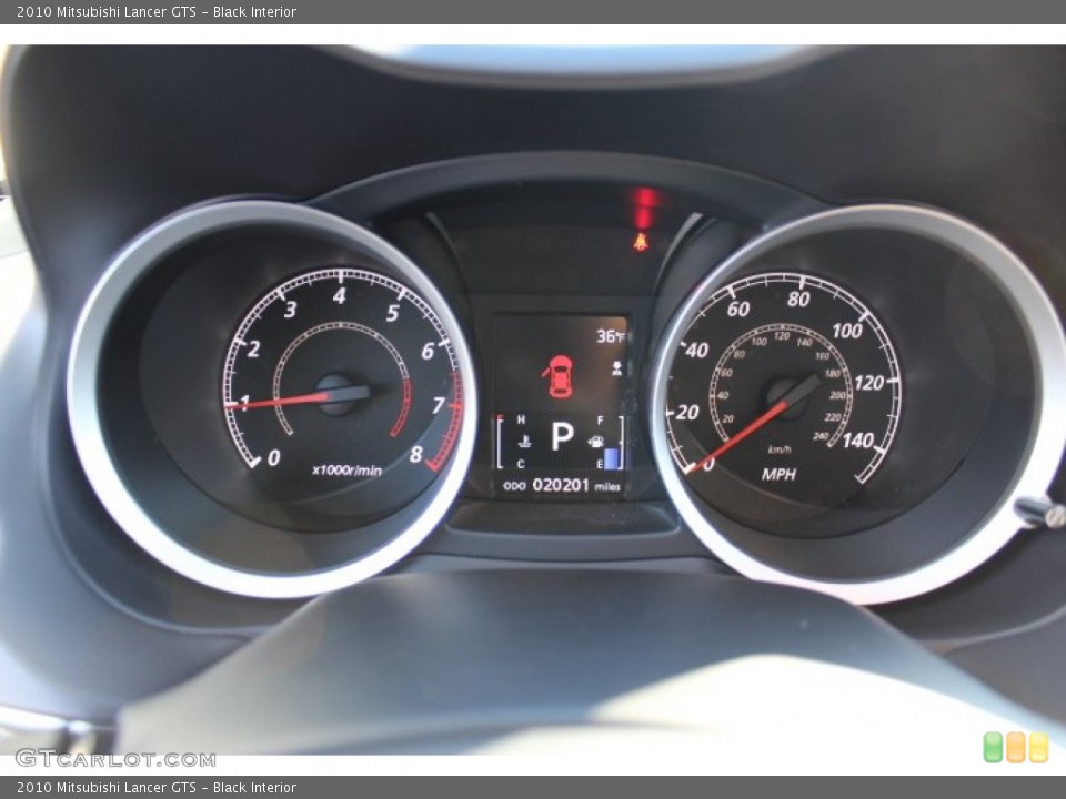 Black Interior Gauges for the 2010 Mitsubishi Lancer GTS #77492841