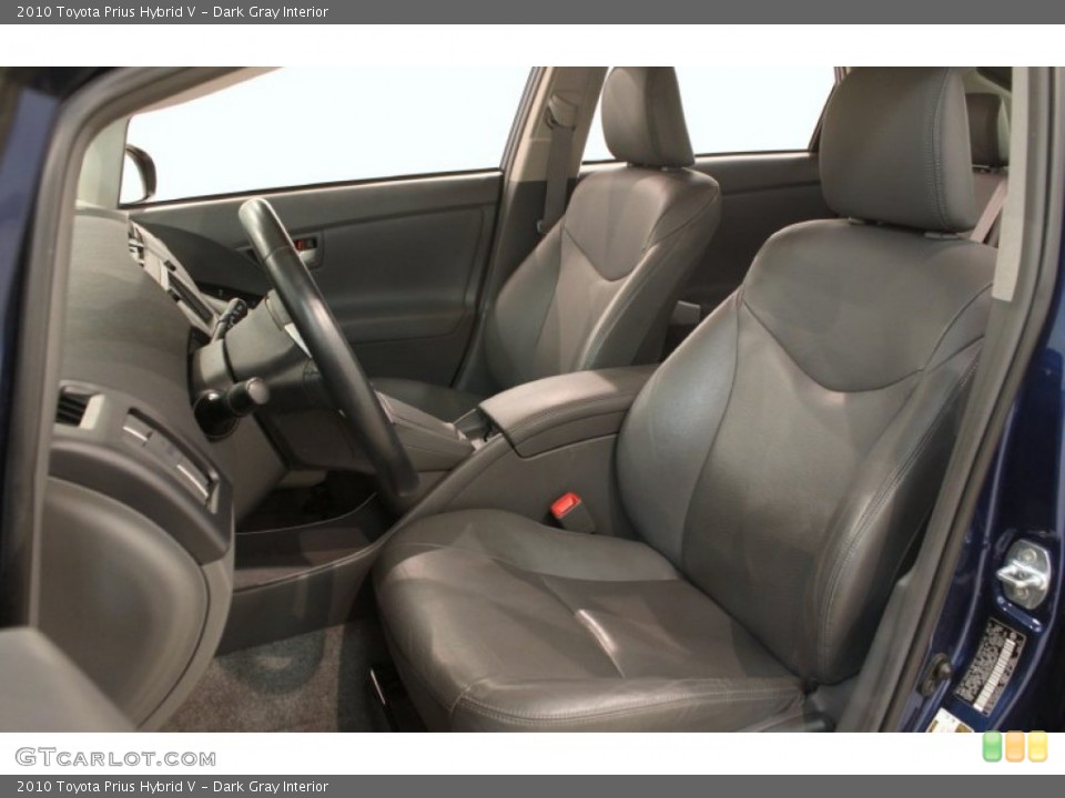 Dark Gray Interior Front Seat for the 2010 Toyota Prius Hybrid V #77493503