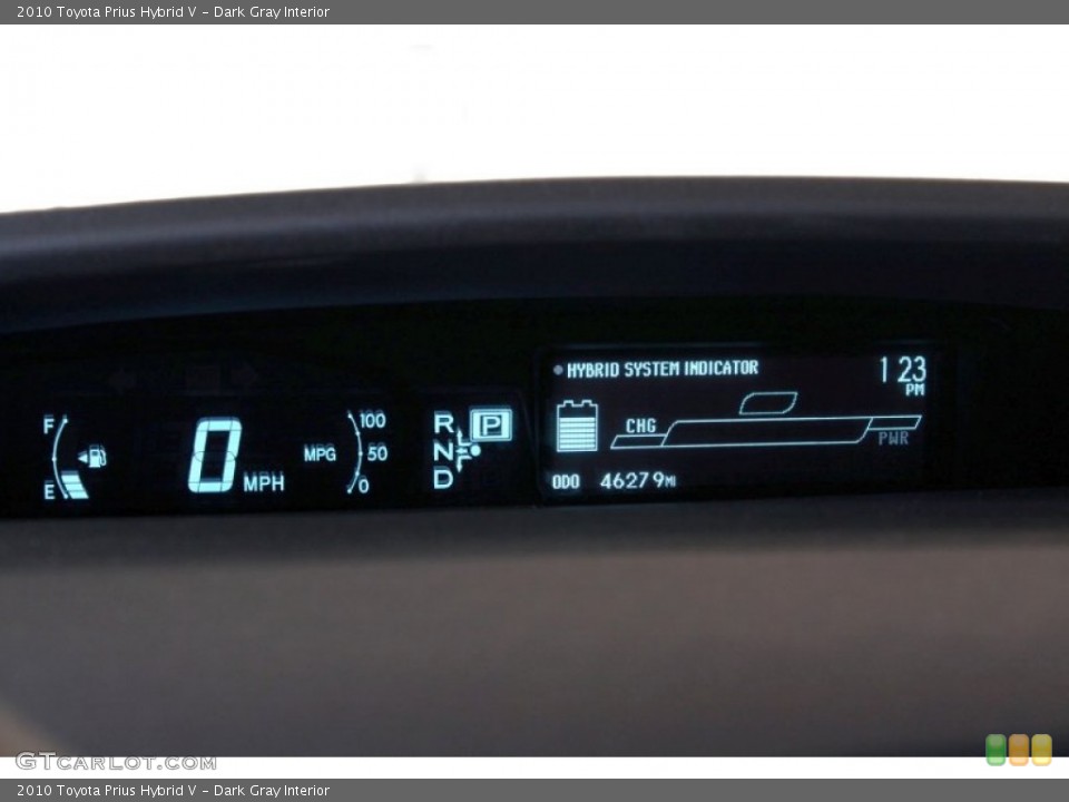 Dark Gray Interior Gauges for the 2010 Toyota Prius Hybrid V #77493570