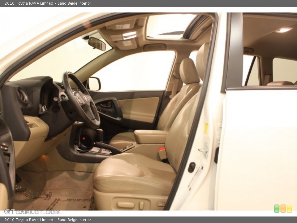 Sand Beige Interior Front Seat for the 2010 Toyota RAV4 Limited #77495144