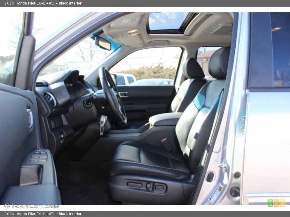 Black Interior Front Seat for the 2010 Honda Pilot EX-L 4WD #77495281