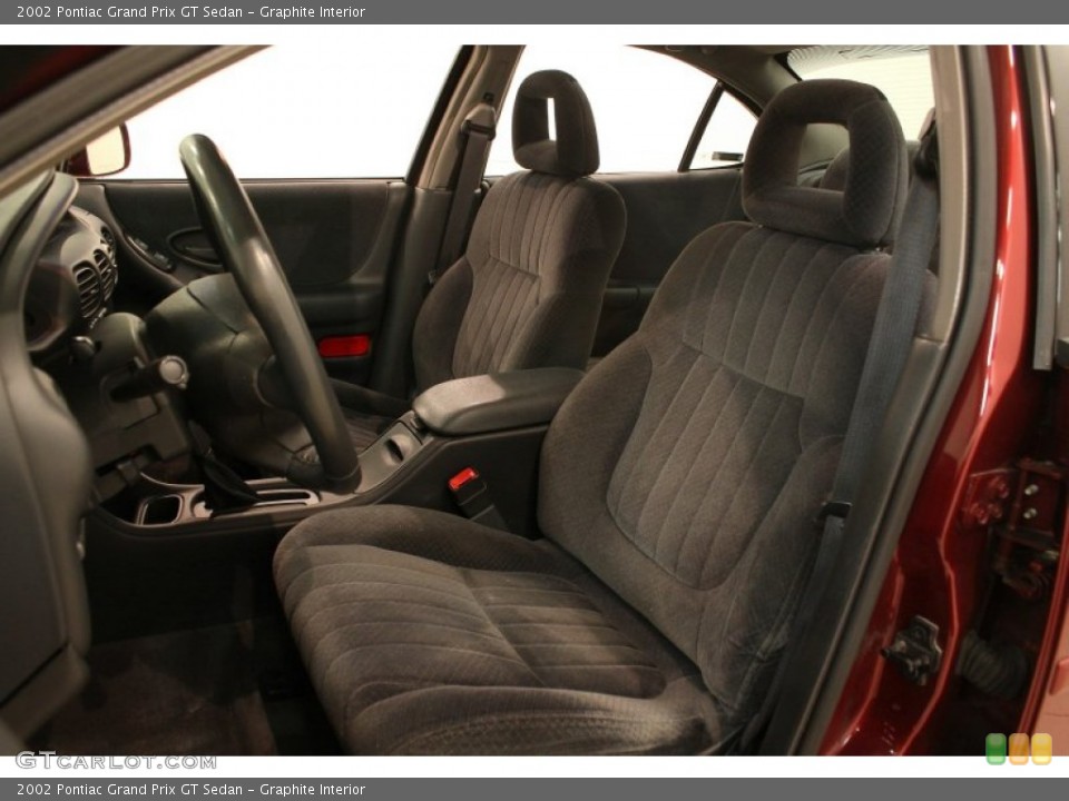Graphite Interior Front Seat for the 2002 Pontiac Grand Prix GT Sedan #77495582