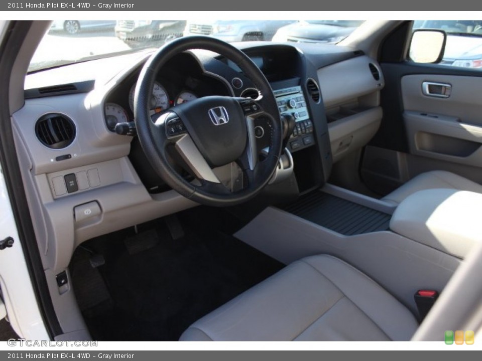 Gray Interior Prime Interior for the 2011 Honda Pilot EX-L 4WD #77495858