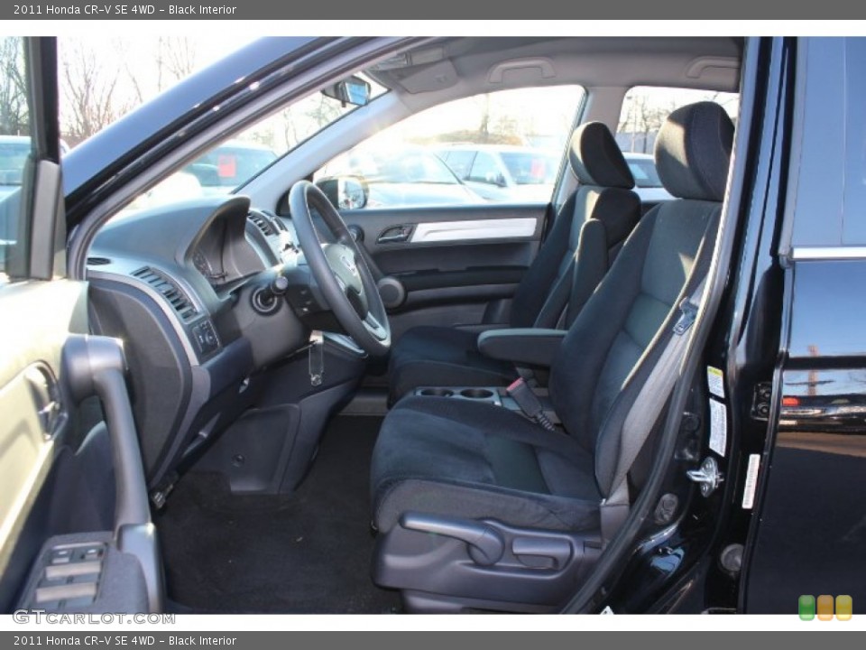 Black Interior Front Seat for the 2011 Honda CR-V SE 4WD #77496514