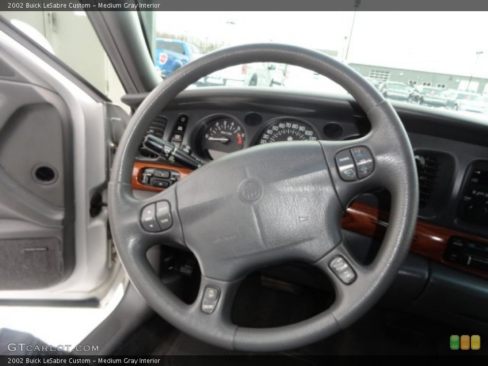 Medium Gray Interior Steering Wheel for the 2002 Buick LeSabre Custom #77496625