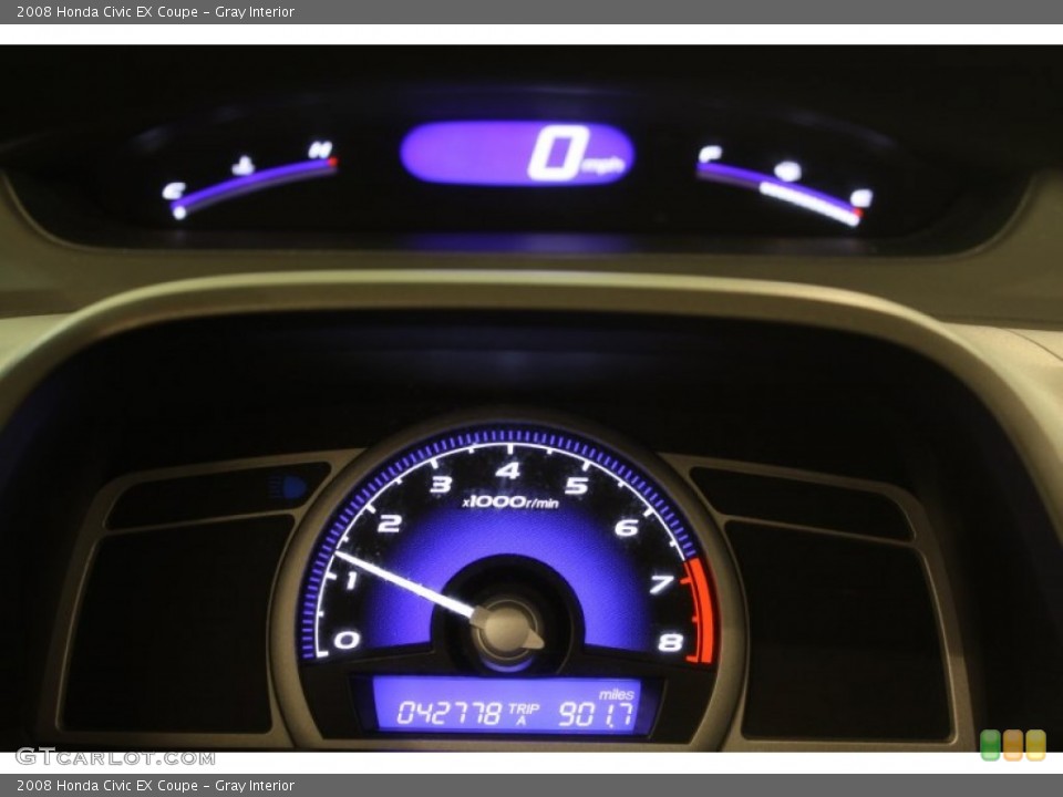 Gray Interior Gauges for the 2008 Honda Civic EX Coupe #77498610