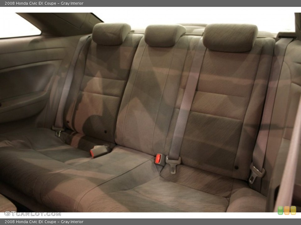 Gray Interior Rear Seat for the 2008 Honda Civic EX Coupe #77498755