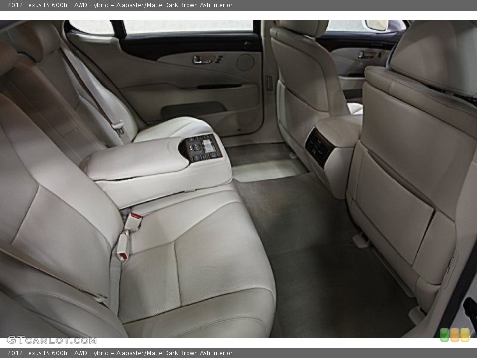 Alabaster/Matte Dark Brown Ash 2012 Lexus LS Interiors