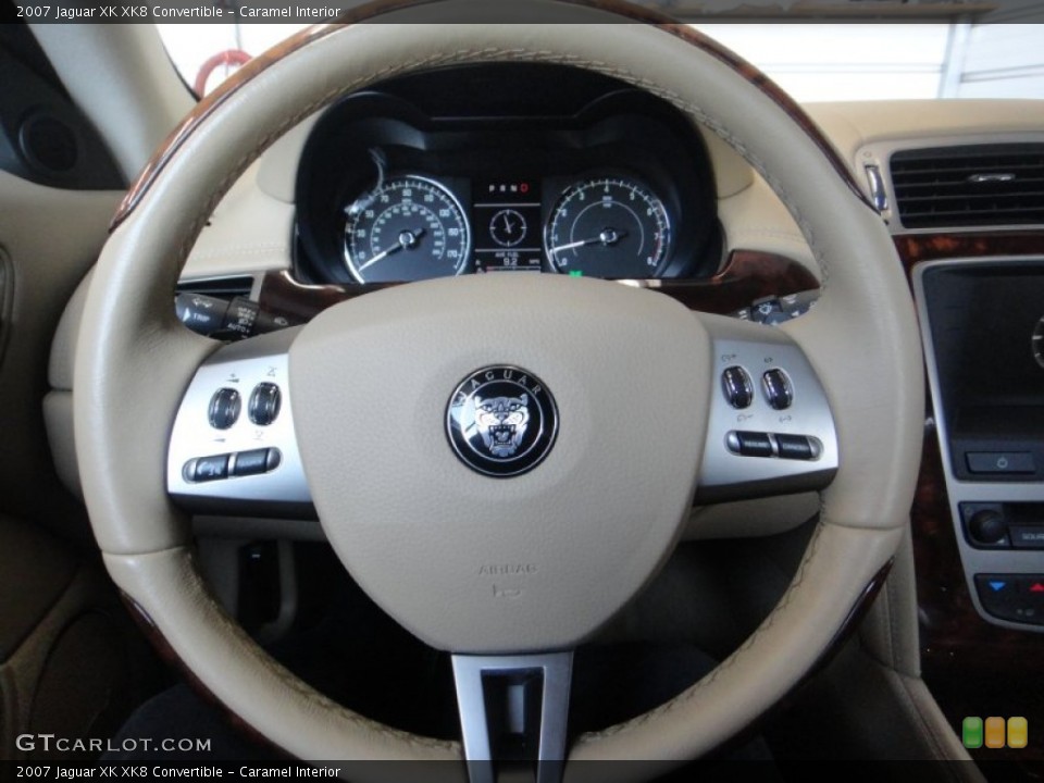 Caramel Interior Steering Wheel for the 2007 Jaguar XK XK8 Convertible #77500384