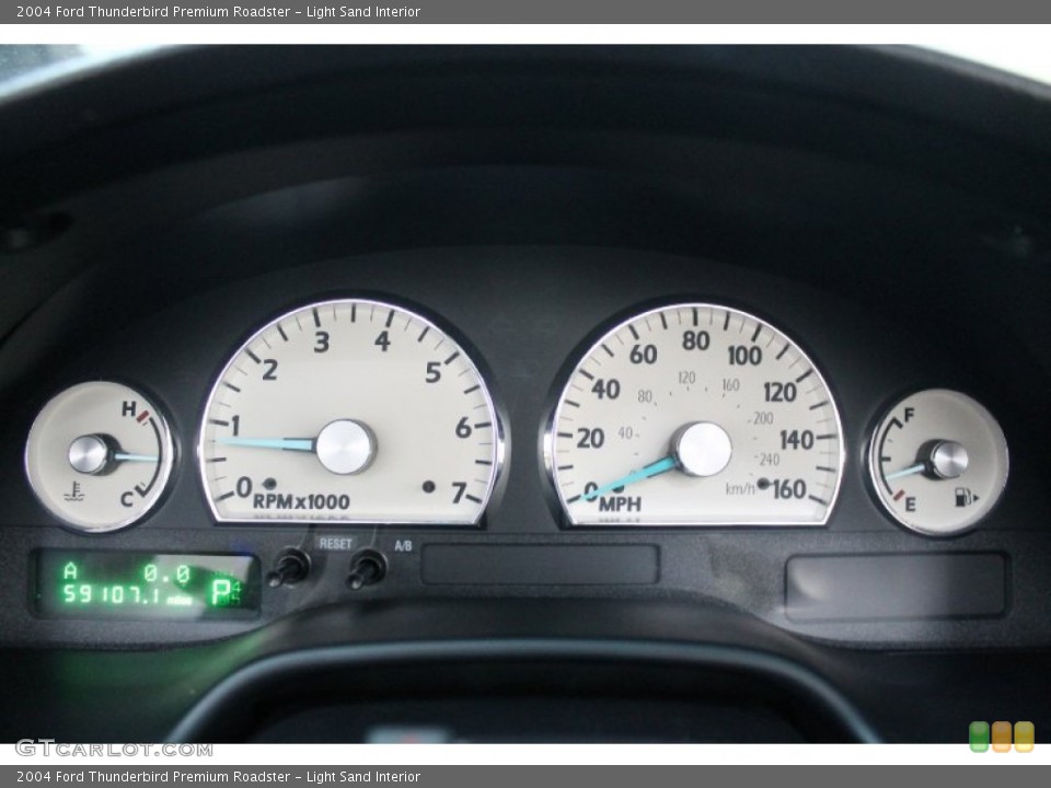 Light Sand Interior Gauges for the 2004 Ford Thunderbird Premium Roadster #77501339