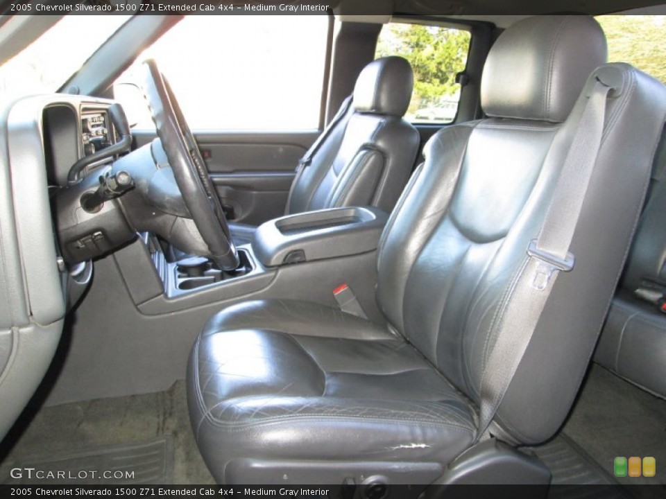 Medium Gray Interior Front Seat for the 2005 Chevrolet Silverado 1500 Z71 Extended Cab 4x4 #77501683