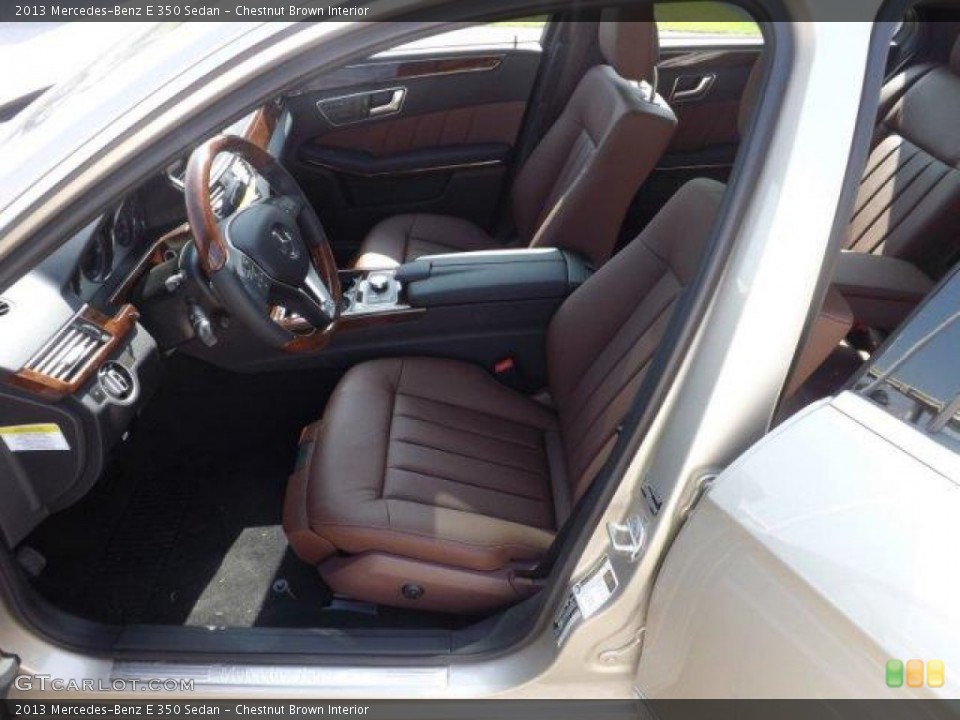 Chestnut Brown Interior Photo for the 2013 Mercedes-Benz E 350 Sedan #77503020