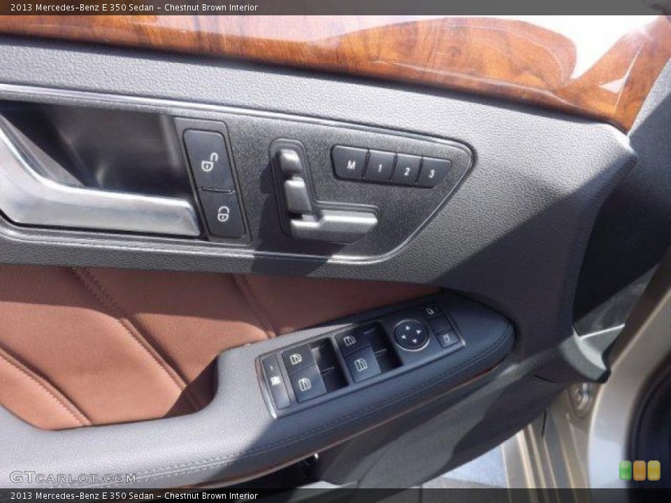 Chestnut Brown Interior Controls for the 2013 Mercedes-Benz E 350 Sedan #77503074