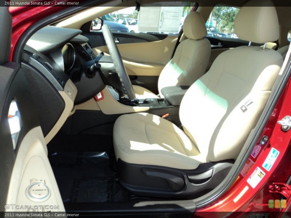 Camel Interior Front Seat for the 2011 Hyundai Sonata GLS #77503259