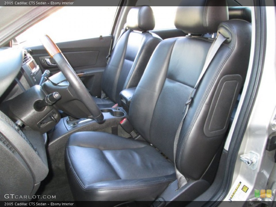 Ebony Interior Front Seat for the 2005 Cadillac CTS Sedan #77503420
