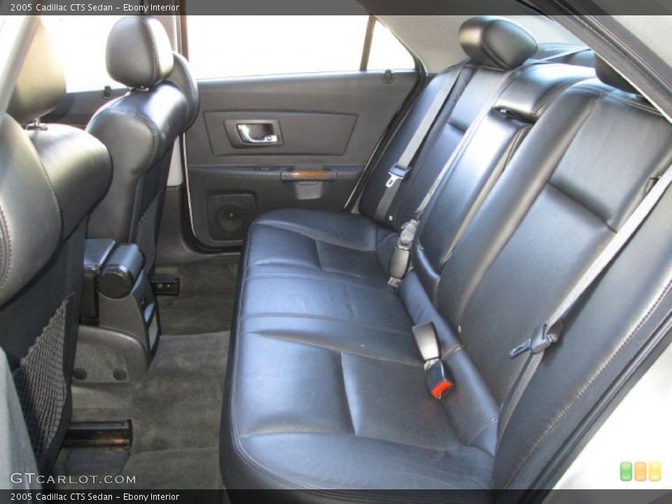 Ebony Interior Rear Seat for the 2005 Cadillac CTS Sedan #77503543
