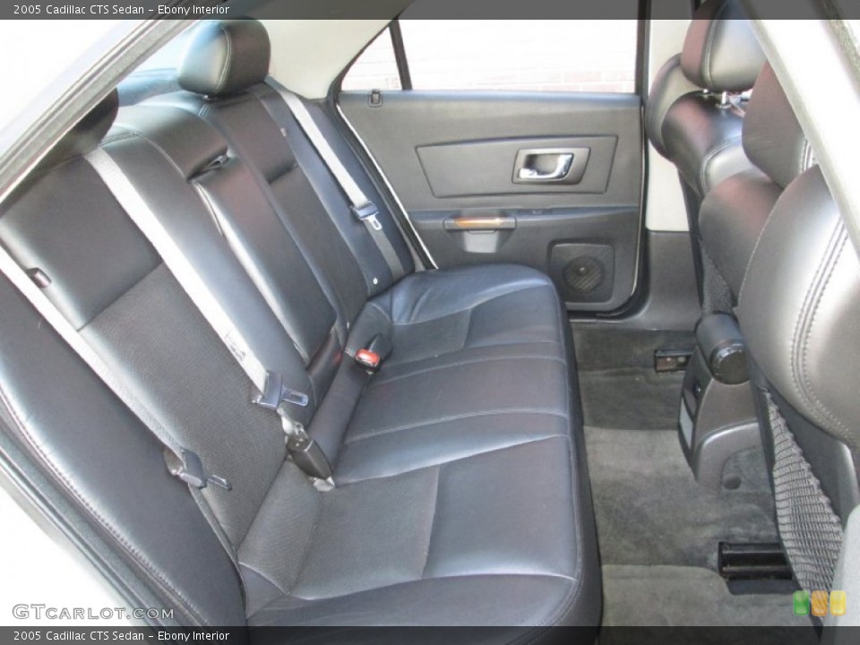 Ebony Interior Rear Seat for the 2005 Cadillac CTS Sedan #77503566