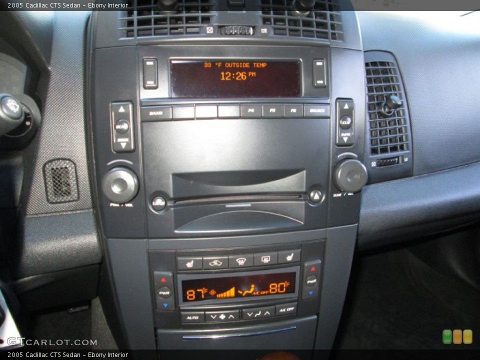 Ebony Interior Controls for the 2005 Cadillac CTS Sedan #77503622