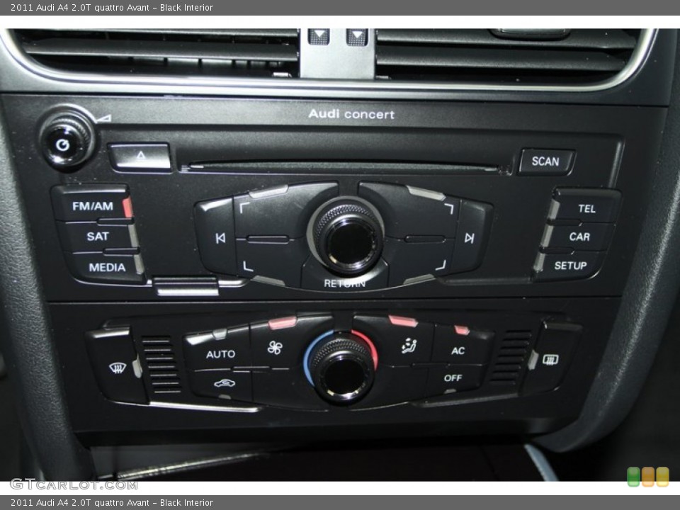 Black Interior Controls for the 2011 Audi A4 2.0T quattro Avant #77503625