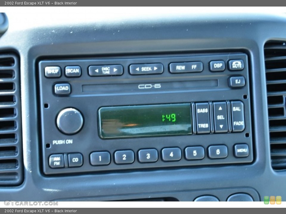 Black Interior Audio System for the 2002 Ford Escape XLT V6 #77504123