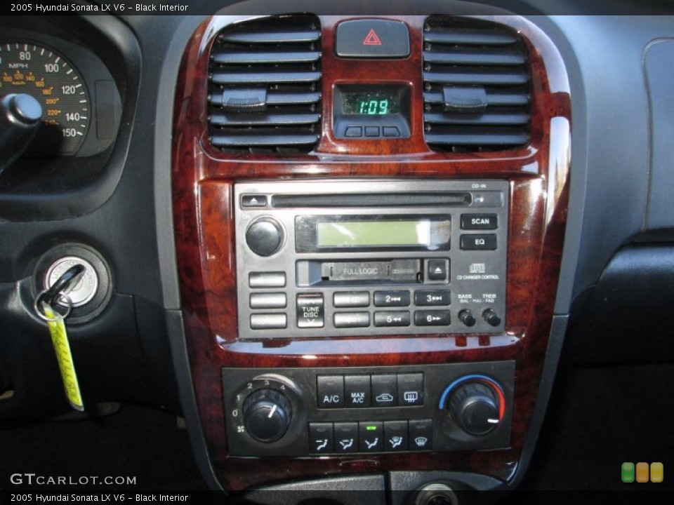 Black Interior Controls for the 2005 Hyundai Sonata LX V6 #77504448