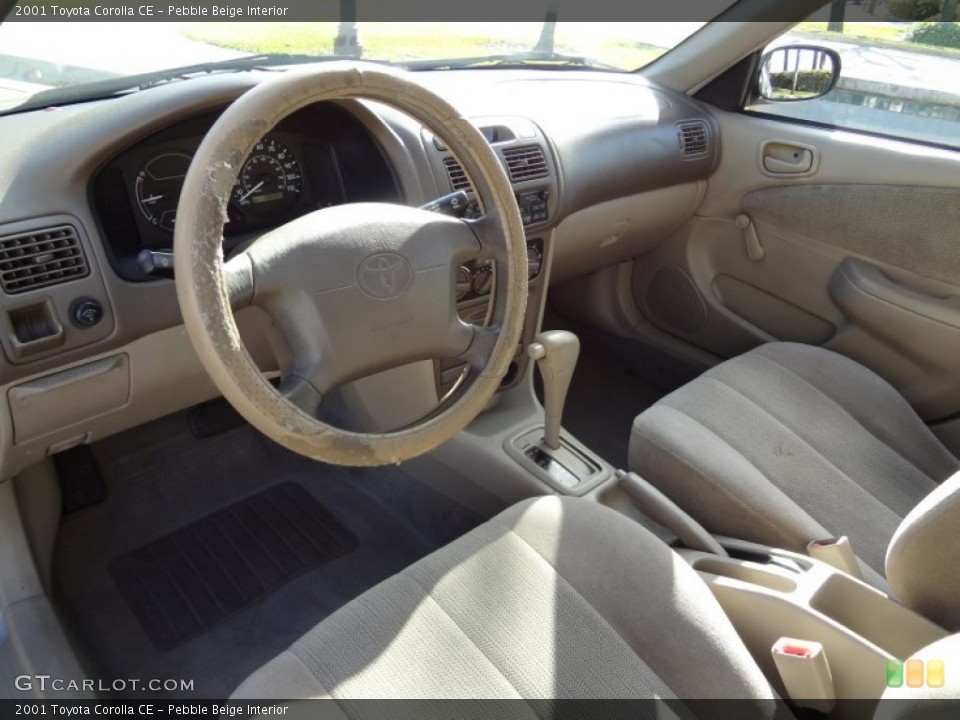 Pebble Beige 2001 Toyota Corolla Interiors