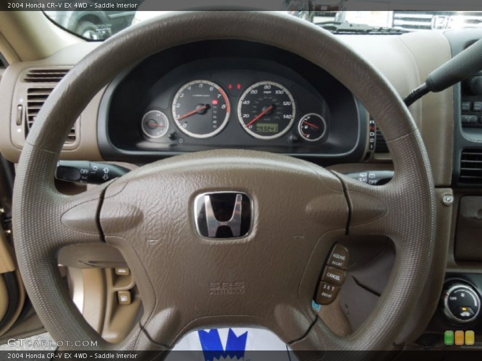 Saddle Interior Steering Wheel for the 2004 Honda CR-V EX 4WD #77508809